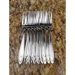Reed & Barton Select ANSE ROYALE SALAD FORKS 9 Pc 18/10 Korea Stainless Flatware
